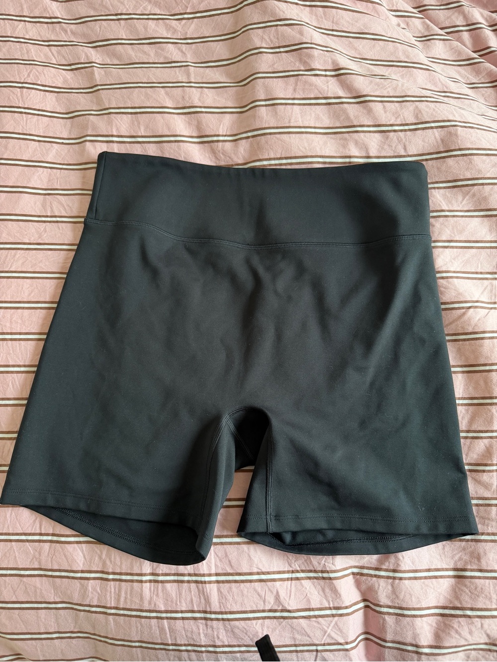 High-Waist Black Women’s Active Shorts